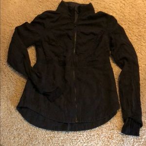 Lululemon reversible jacket coat so 8 black grey